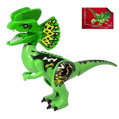 Динозавр Дилофозавр Динопарк Юррасик, 28 см цена и информация | Конструкторы и кубики | pigu.lt