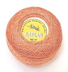 Нитки для вязания Kaplan, цвет оранжевый блестящий 00104A цена и информация | Принадлежности для вязания крючком | pigu.lt