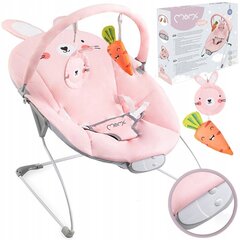 Gultukas MoMi Glossy 3in1, pink bunny цена и информация | Шезлонги и качели | pigu.lt