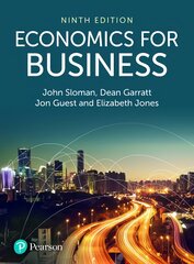 Economics for Business 9th edition kaina ir informacija | Ekonomikos knygos | pigu.lt