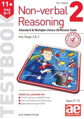 11plus Non-verbal Reasoning Year 5-7 Testbook 2: Standard & Multiple-choice 30 Minute Tests цена и информация | Книги для подростков  | pigu.lt