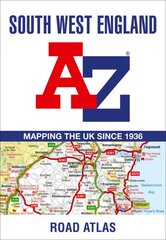South West England A-Z Road Atlas kaina ir informacija | Kelionių vadovai, aprašymai | pigu.lt