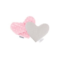 Vyšnių kauliukų pagalvėlė širdėlė Bocioland BOC0214, rožinė kaina ir informacija | Vokeliai, miegmaišiai, pagalvės | pigu.lt