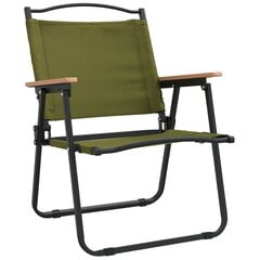 Stovyklavimo 2 - jų kėdžių komplektas vidaXL, žalias kaina ir informacija | Lauko kėdės, foteliai, pufai | pigu.lt