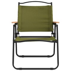 Stovyklavimo 2 - jų kėdžių komplektas vidaXL, žalias kaina ir informacija | Lauko kėdės, foteliai, pufai | pigu.lt
