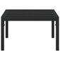 vidaXL Sodo kavos staliukas, juodas, 60x60x35cm, plienas kaina ir informacija | Lauko kėdės, foteliai, pufai | pigu.lt