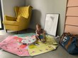Minkštas didelis lavinamasis edukacinis žaidimų kilimėlis 130cm kaina ir informacija | Lavinimo kilimėliai | pigu.lt