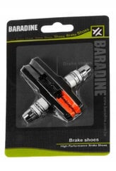 Колодки тормозные (пара), 72 мм V-brake, под шестигранник, Baradine MTB-960V (4604) цена и информация | Другие запчасти для велосипеда | pigu.lt