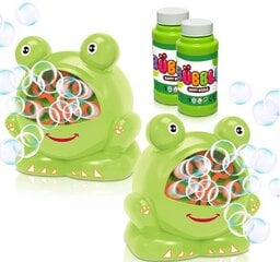 Машина для мыльных пузырей «Лягушка», зеленая цена и информация | Развивающие игрушки | pigu.lt