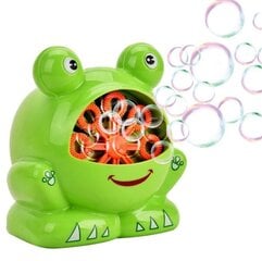Машина для мыльных пузырей «Лягушка», зеленая цена и информация | Развивающие игрушки | pigu.lt