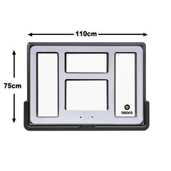 Баскетбольная доска 110х75см, поликарбонат цена и информация | Другие баскетбольные товары | pigu.lt
