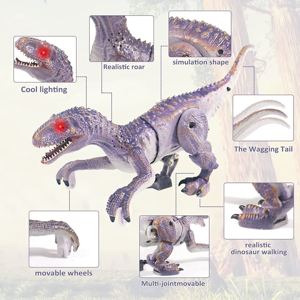 Radijo bangomis valdomas mini dinozauras su efektais Cooler St Co 4551 цена и информация | Žaislai berniukams | pigu.lt