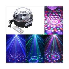 LED Disco kamuolys, juodas kaina ir informacija | Dekoracijos šventėms | pigu.lt