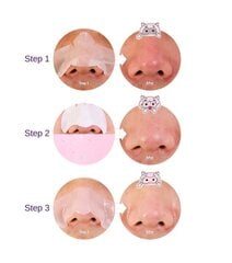 Inkštirus valantys odos pleistrai Holika Holika Pig Clear Blackhead 3-step kit, 8 g kaina ir informacija | Holika Holika Kvepalai, kosmetika | pigu.lt