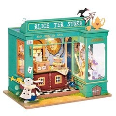 Surenkama miniatiūra Robotime 3D Alice's Tea Store kaina ir informacija | Konstruktoriai ir kaladėlės | pigu.lt