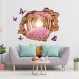 Интерьерная наклейка 3D Розовые бабочки