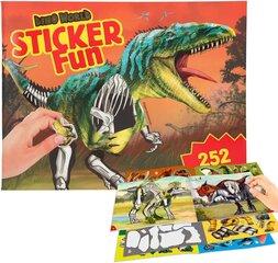 Веселая книга с наклейками Dino World 11934 цена и информация | Книжки - раскраски | pigu.lt