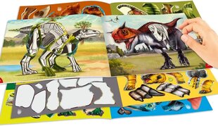 Веселая книга с наклейками Dino World 11934 цена и информация | Книжки - раскраски | pigu.lt