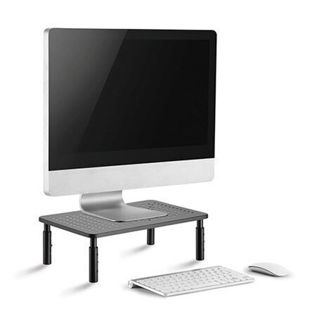 Monitoriaus laikiklis Gembird MS-TABLE-01, juodas цена и информация | TV staliukai | pigu.lt