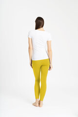 Kelnės moterims U8281A-1_16152K/2.5*24.1, geltonos цена и информация | Женские брюки  | pigu.lt
