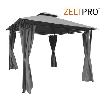 Lauko pavėsinė Zeltpro Prime, 300x300 cm, pilka цена и информация | Беседки, навесы, тенты | pigu.lt