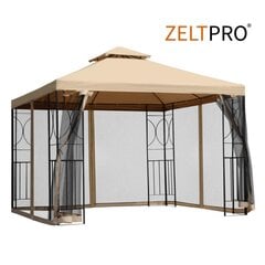 Lauko pavėsinė Zeltpro Classic, 300x300 cm, ruda цена и информация | Беседки, навесы, тенты | pigu.lt