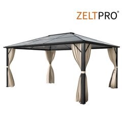 Lauko pavėsinė Zeltpro Deluxe, 300x400 cm, rudos spalvos цена и информация | Беседки, навесы, тенты | pigu.lt