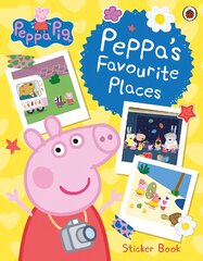 Peppa Pig: Peppa's Favourite Places: Sticker Scenes Book kaina ir informacija | Knygos mažiesiems | pigu.lt