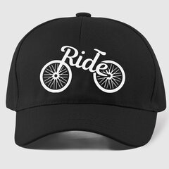 Кепка Ride, черный цвет цена и информация | Оригинальные шапки | pigu.lt