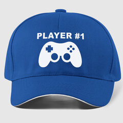 Кепка Игрок №1, синий цвет цена и информация | Оригинальные шапки | pigu.lt