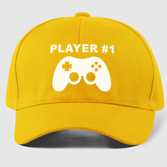 Кепка Игрок №1, желтый цвет цена и информация | Оригинальные шапки | pigu.lt