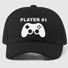 Kepuraitė Player #1, juoda kaina ir informacija | Originalios kepurės | pigu.lt