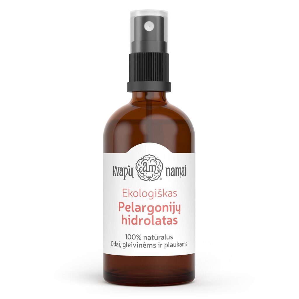 Pelargonijų hidrolatas Kvapų namai, 100 ml kaina ir informacija | Eteriniai, kosmetiniai aliejai, hidrolatai | pigu.lt