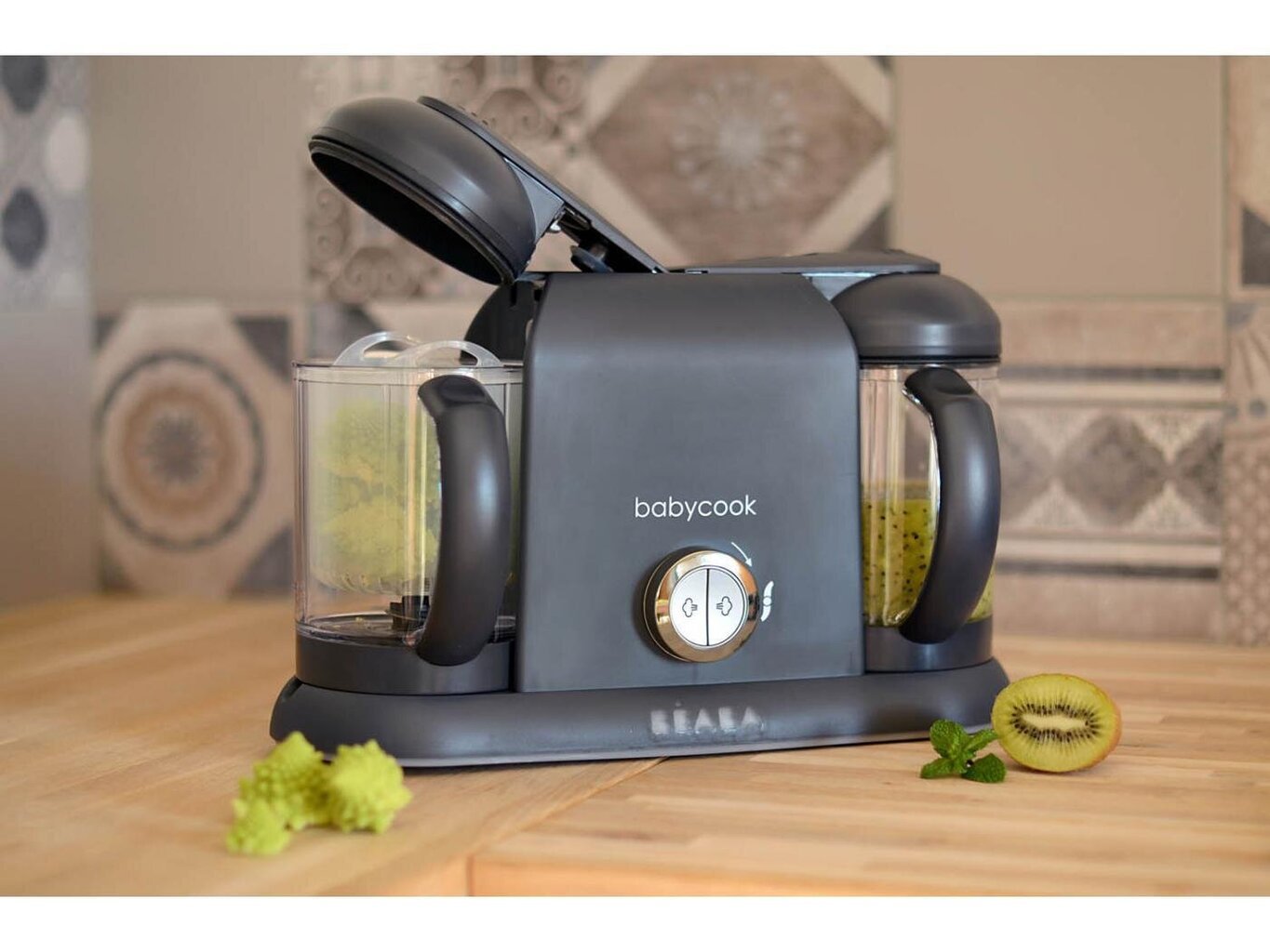 Trintuvas/garintuvas 4in1 Beaba Babycook Plus, dark grey цена и информация | Maisto gamybos prietaisai | pigu.lt