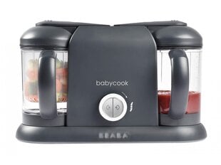 Блендер/пароварка 4 в 1 Beaba Babycook Plus, темно-серый цена и информация | Для приготовления детского питания | pigu.lt