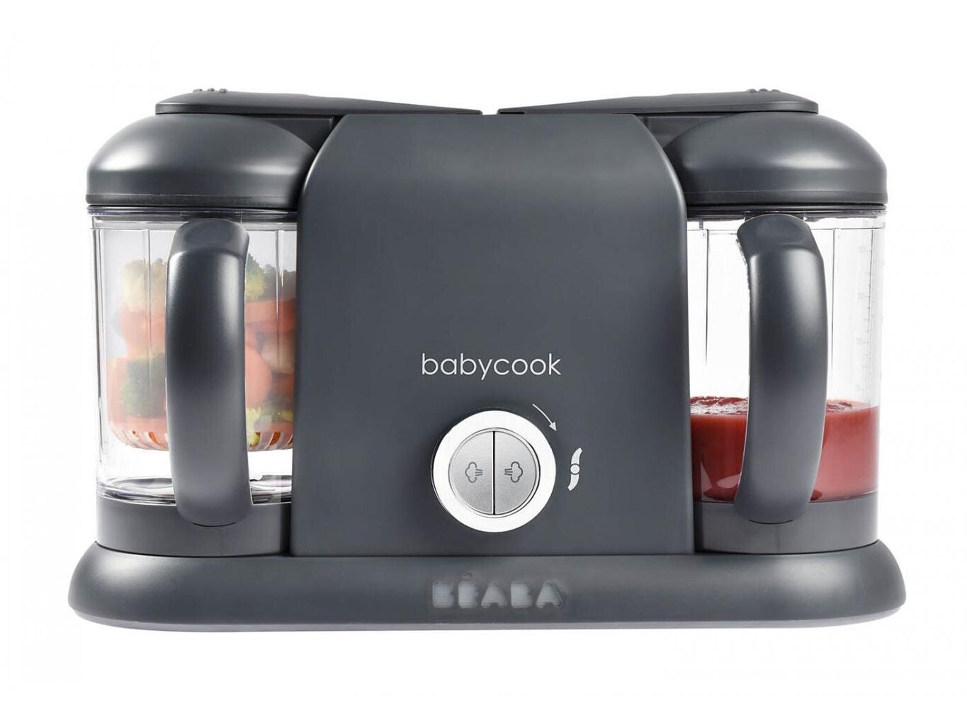 Trintuvas/garintuvas 4in1 Beaba Babycook Plus, dark grey цена и информация | Maisto gamybos prietaisai | pigu.lt