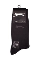 Kojinės vyrams Slazenger AV341/342, juodos, 3 poros kaina ir informacija | Vyriškos kojinės | pigu.lt