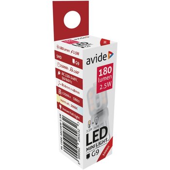 Светодиодная лампа Avide 2.5W G9 3000K цена и информация | Электрические лампы | pigu.lt