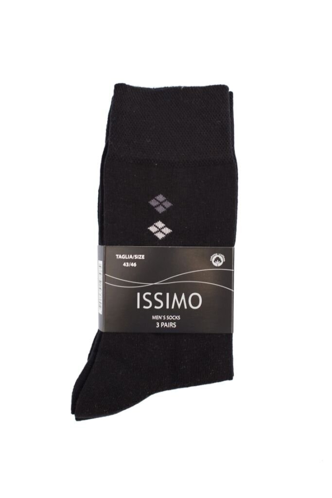 Kojinės vyrams  Issimo I217, juodos, 3 poros цена и информация | Vyriškos kojinės | pigu.lt