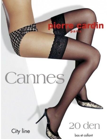 Prisegamos kojinės moterims Pierre Cardin Cannes, juodos, 20 DEN kaina ir informacija | Pėdkelnės | pigu.lt