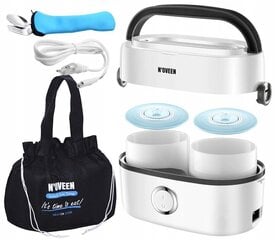 N'oveen elektrinis šildytuvas Multi Lunch Box MLB810 X-Line, 2 x 0,5 l kaina ir informacija | Maisto saugojimo  indai | pigu.lt