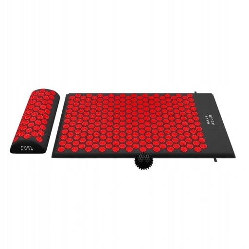 Akupresūros ir masažo kilimėlis su pagalve Cushion Mark Adler, raudonas цена и информация | Kilimėliai sportui | pigu.lt