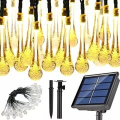 LED sodo girlianda 6M su saulės baterija kaina ir informacija | Lauko šviestuvai | pigu.lt