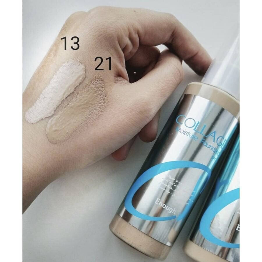 Drėkinantis makiažo pagrindas su kolagenu ir hialurono rūgštimi Enough Collagen SPF 15, N13, 100 ml цена и информация | Makiažo pagrindai, pudros | pigu.lt