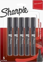 Žymeklių rinkinys Sharpie W10 S0187958, juodi, 5 vnt цена и информация | Письменные принадлежности | pigu.lt