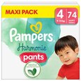 Sauskelnės-kelnaitės PAMPERS Harmonie Pants Maxi Pack, 4 dydis, 9-15kg, 74 vnt