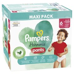 Подгузники-трусики PAMPERS Harmonie Pants Maxi Pack, размер 6, 15+ кг, 56 шт. цена и информация | Подгузники | pigu.lt