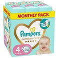 Sauskelnės Pampers Premium Care Monthly Pack, 4 dydis, 9-14 kg, 174 vnt.