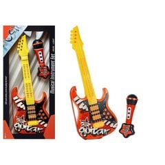 Žaislinė elektrinė gitara su mikrofonu, raudona kaina ir informacija | Lavinamieji žaislai | pigu.lt