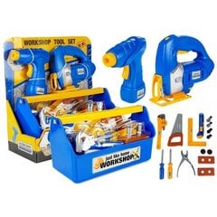 Įrankių rinkinys Lean Toys, mėlynas kaina ir informacija | Žaislai berniukams | pigu.lt